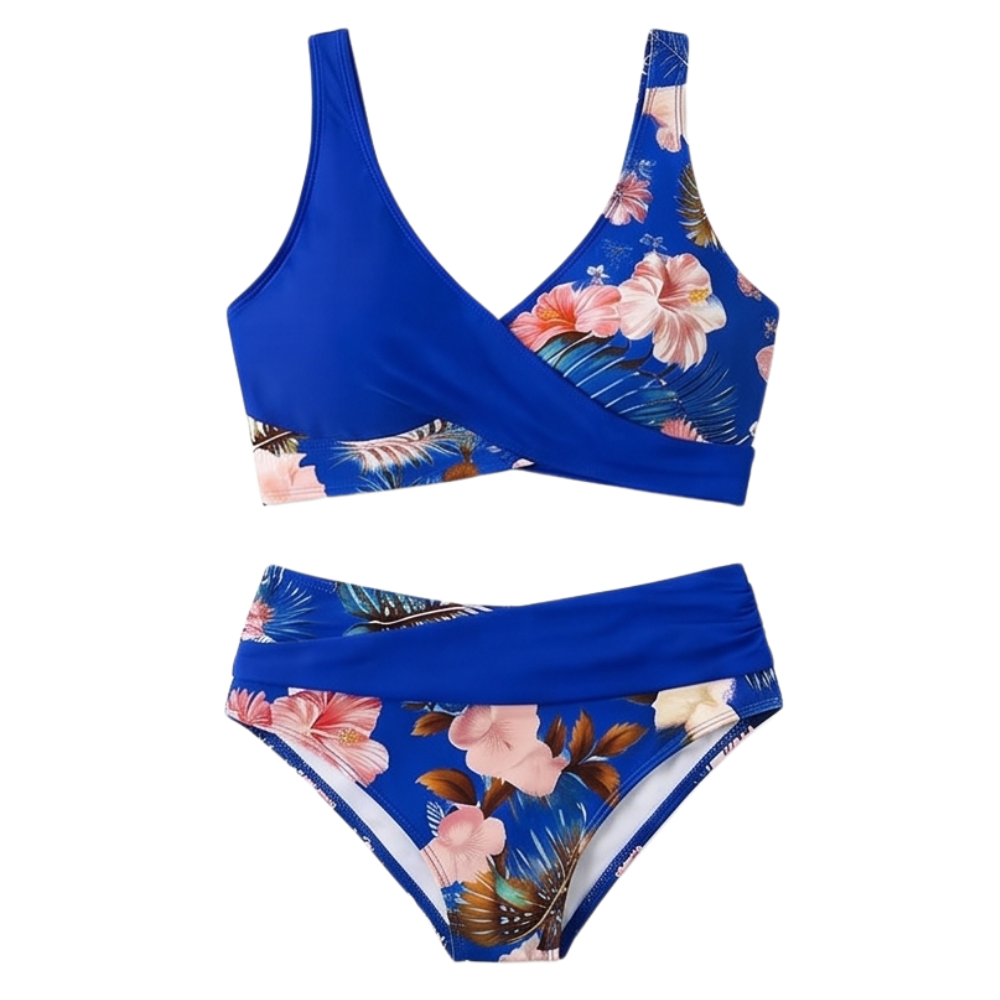 Marivela – Tummy-Flattering Wrap Bikini Set