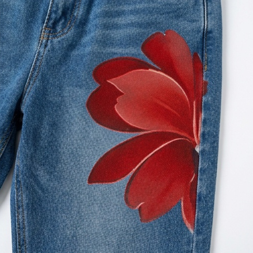 Florenza – Bold Floral Wide Leg Jeans