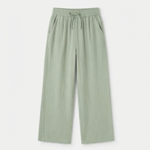 Linara – Women's Wide Leg Linen Look Drawstring Trousers