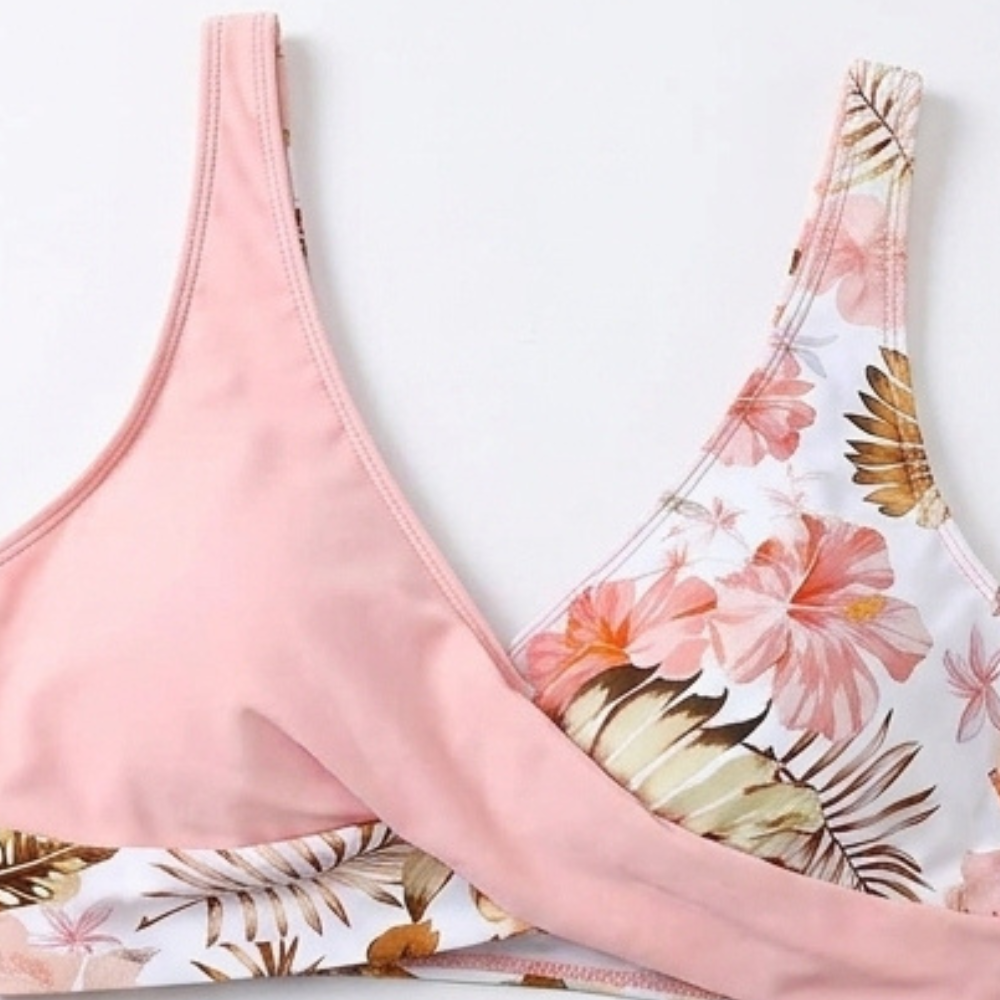 Marivela – Tummy-Flattering Wrap Bikini Set