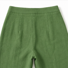 Linora – Cuffed Wide-Leg High-Waisted Trousers