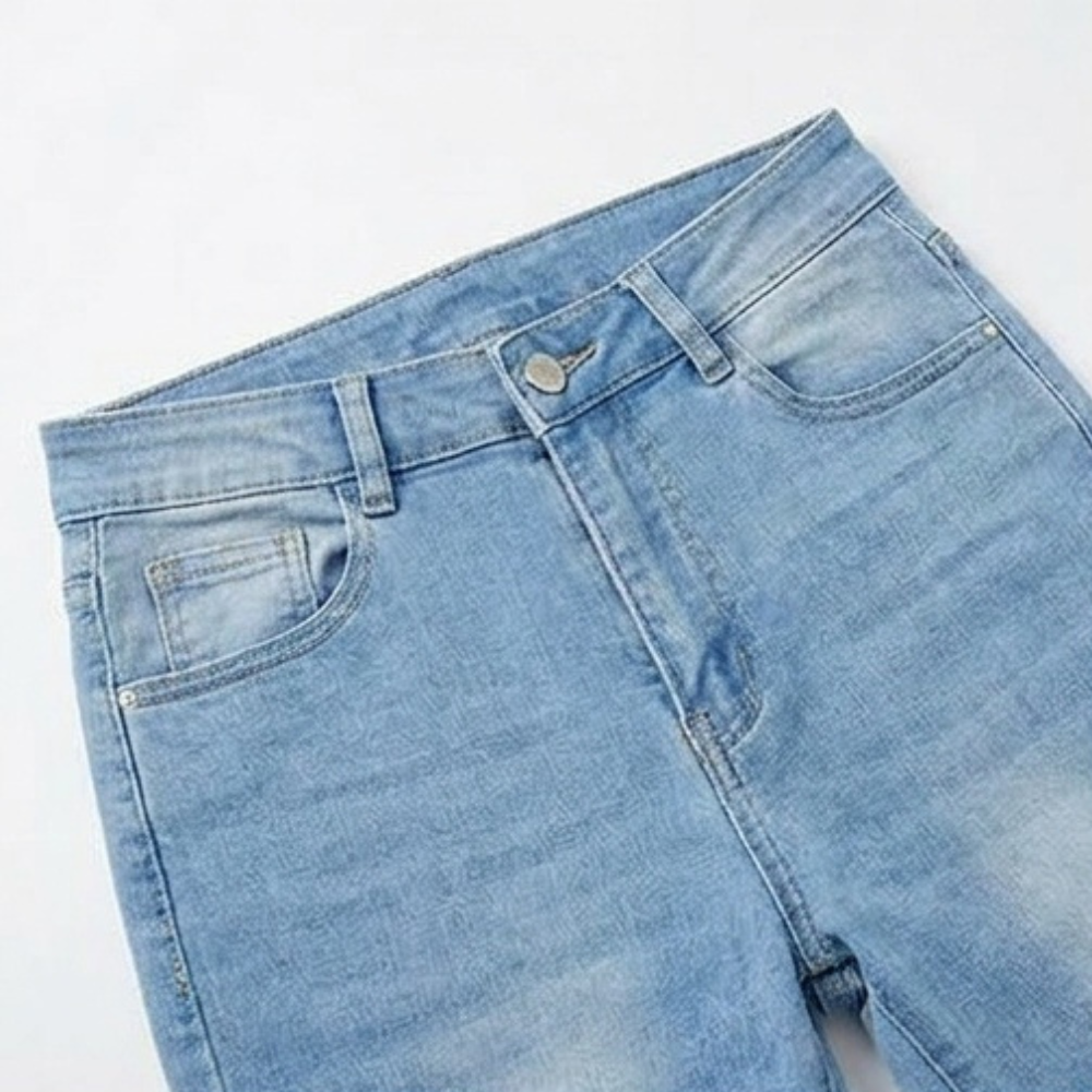 Velora — Slimming High-Waist Capri Jeans