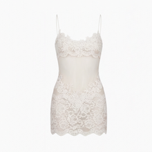 Veluria – Embroidered Lace Sheer Slip Dress