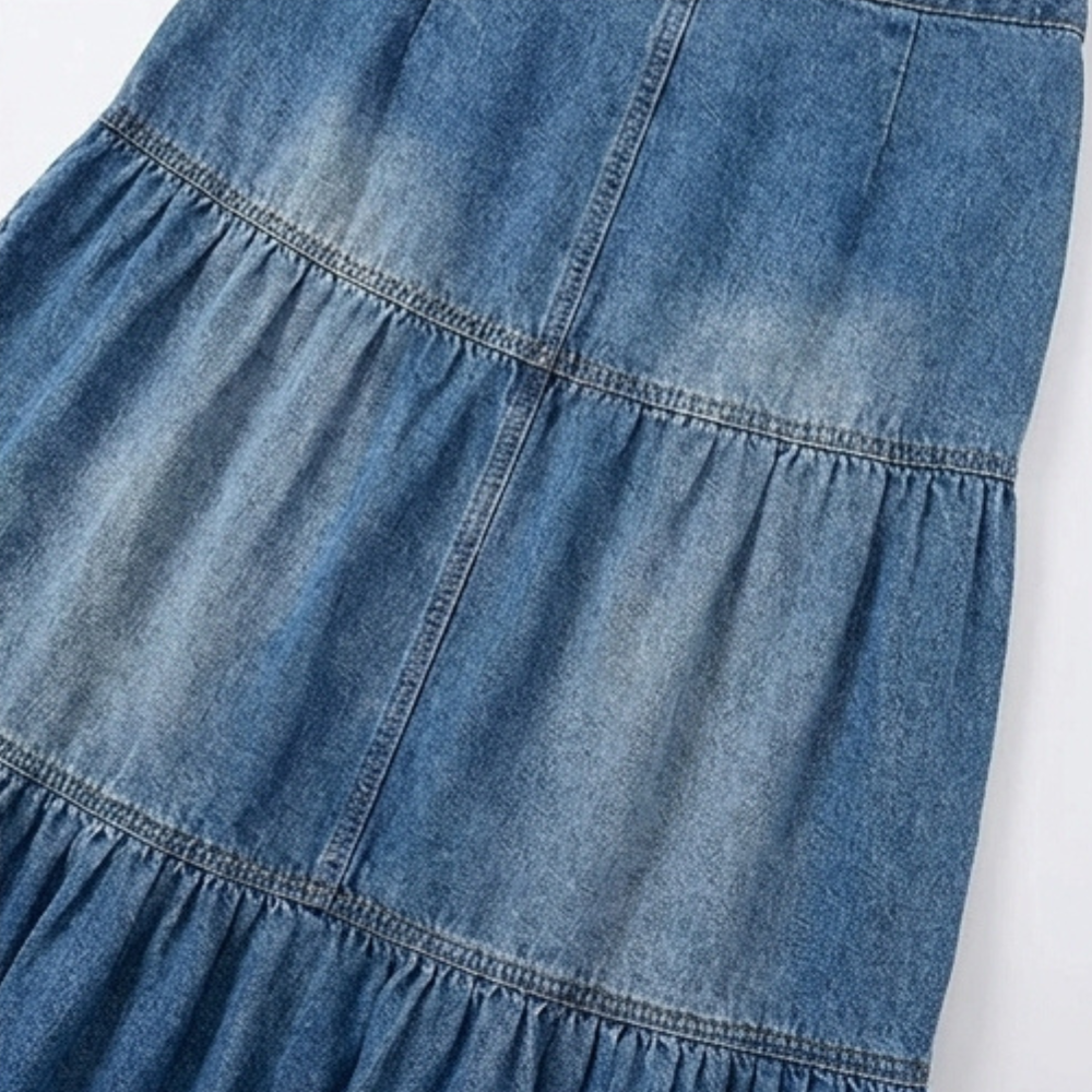 Soléra – Soft Button-Front Maxi Skirt