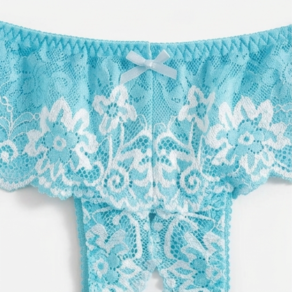 Lunaveil – Women's Floral Lace Bra and Briefs Set