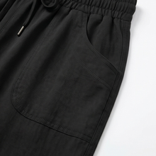 Lounella – Soft Cropped Wide-Leg Pants with Pockets