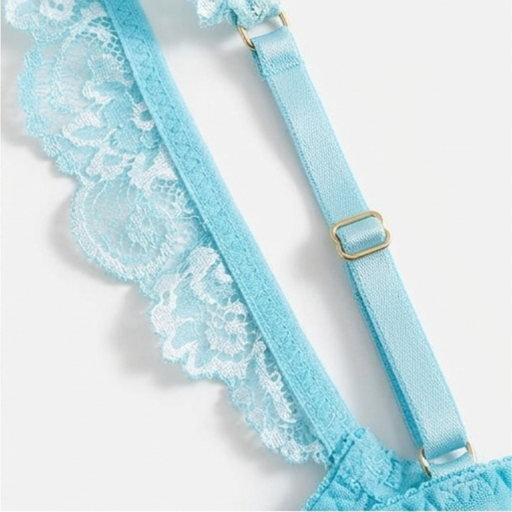 Lunaveil – Women's Floral Lace Bra and Briefs Set