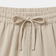 Linara – Women's Wide Leg Linen Look Drawstring Trousers