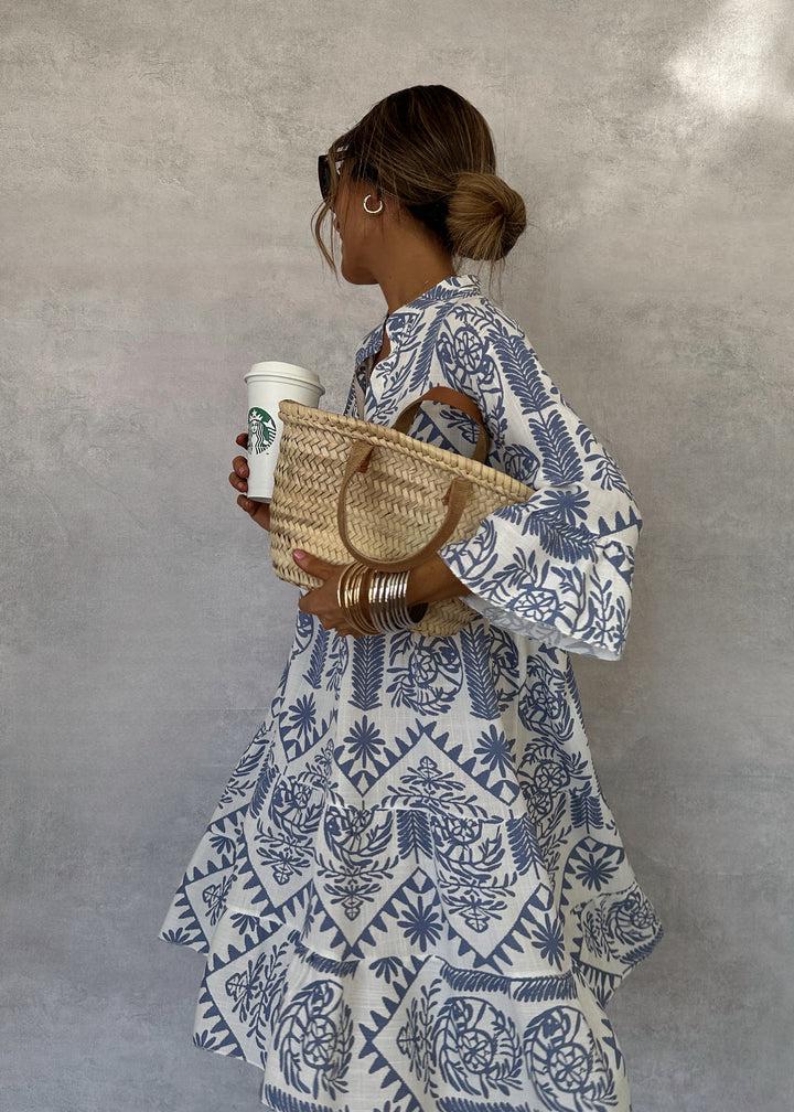 Anastasia Robe Maxi Femme – Bohemian Summer Dress with V-Neck & Airy Floral Print