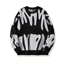 Monica Pull Woman – Graphic Black & White, Abstract Pattern in Modern Style