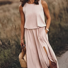 Gianna Long Dress Woman – Retro Sleeveless Dress with Airy Cut & Summer Style