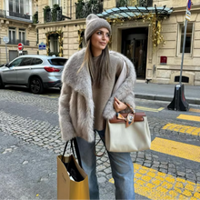 Liliana Manteau Luxe Femme – Ultra-Soft Faux Fur Coat with Elegant Style for Winter