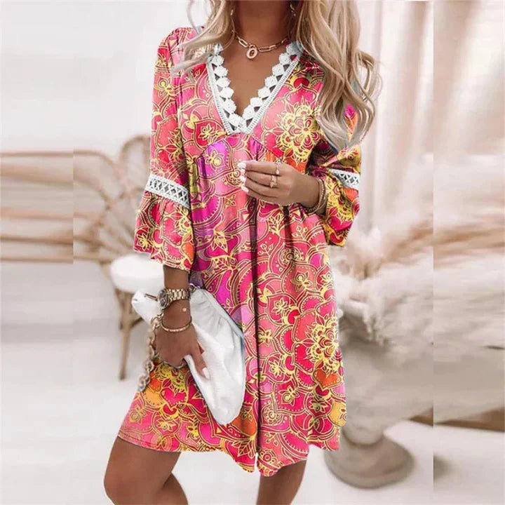 Cassandra Summer Dress for Women - A luxurious bedroom featuring a comfortable shape and a fresh design