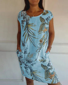 Azalea Robe Woman Summer – Light & Flattering in Cotton-Linen for Leisure & Travel
