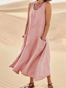 Nicole Summer Dress Woman – Flowing Dress in Breathable Fabric with Casual & Elegant Cut