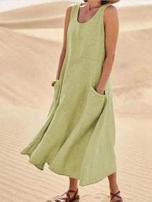 Nicole Summer Dress Woman – Flowing Dress in Breathable Fabric with Casual & Elegant Cut