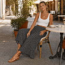 Velura – Smocked High-Waist Wide-Leg Floral Pants