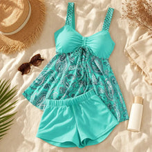 Marelle – Skirted Swim Dress with Built-In Shorts, Ruched Tummy Control