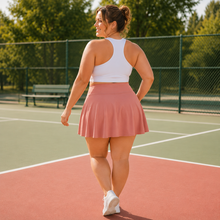Movella – Plus Size Tennis Skort with Built-in Shorts and Pockets