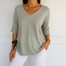 Coraline V-Neck Sweater Women – Fine Knit, Soft & Elegant for a Refined Style