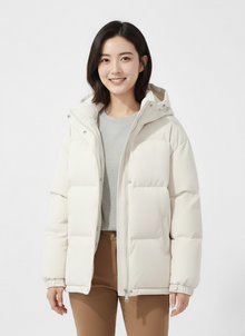 Lilah Women's Lightweight Hooded Down Jacket – Elegant Fit & Modern Warmth