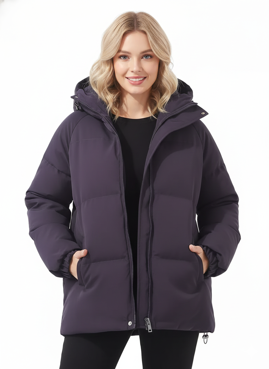 Lilah Women's Lightweight Hooded Down Jacket – Elegant Fit & Modern Warmth