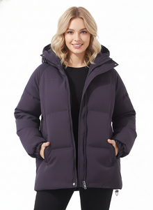 Lilah Women's Lightweight Hooded Down Jacket – Elegant Fit & Modern Warmth