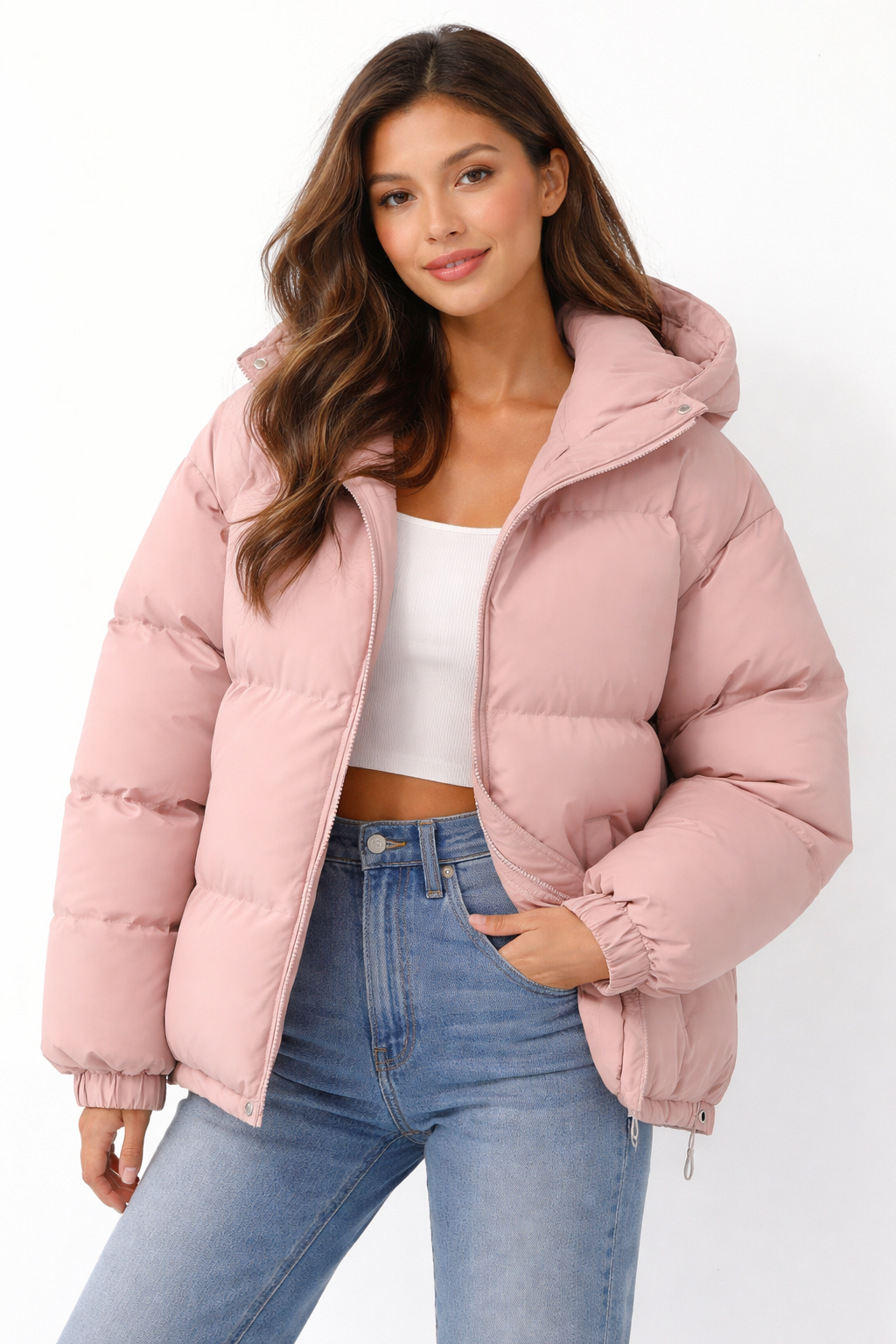 Lilah Women's Lightweight Hooded Down Jacket – Elegant Fit & Modern Warmth