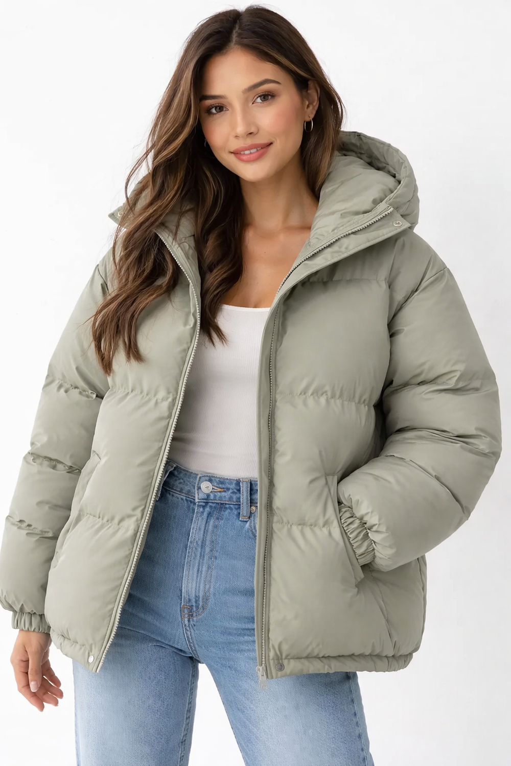 Lilah Women's Lightweight Hooded Down Jacket – Elegant Fit & Modern Warmth