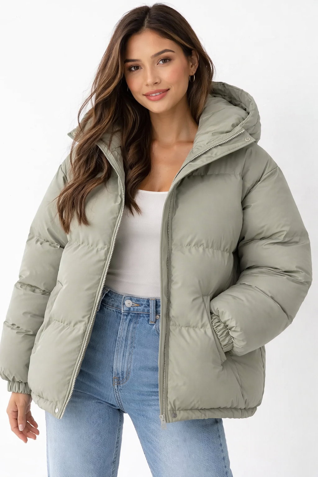 Lilah Women's Lightweight Hooded Down Jacket – Elegant Fit & Modern Warmth