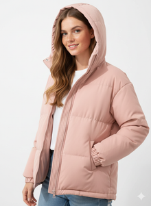 Lindy Quilted Jacket for Women – Warm Coat with Hood & Comfortable Straight Cut