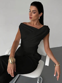 Amélie Rousseau | Draped Elegance Top For Women