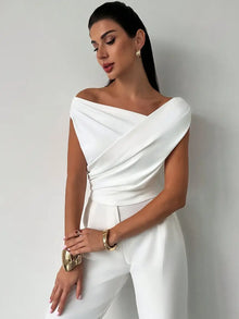 Amélie Rousseau | Draped Elegance Top For Women