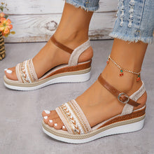 Lunaria Women's Sandals – Comfortable Wedge Heel Sandals with Chic Rhinestones for Summer