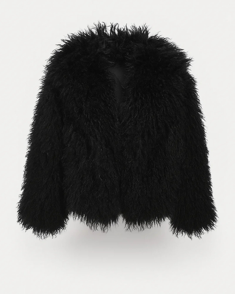 Melody Short Jacket for Women in Imitation Fur – Generous Volume & Bold Fashion Style