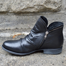 Lydia Women's Ankle Boots – Leather Ankle Boots with Zipper & Cushioned Sole