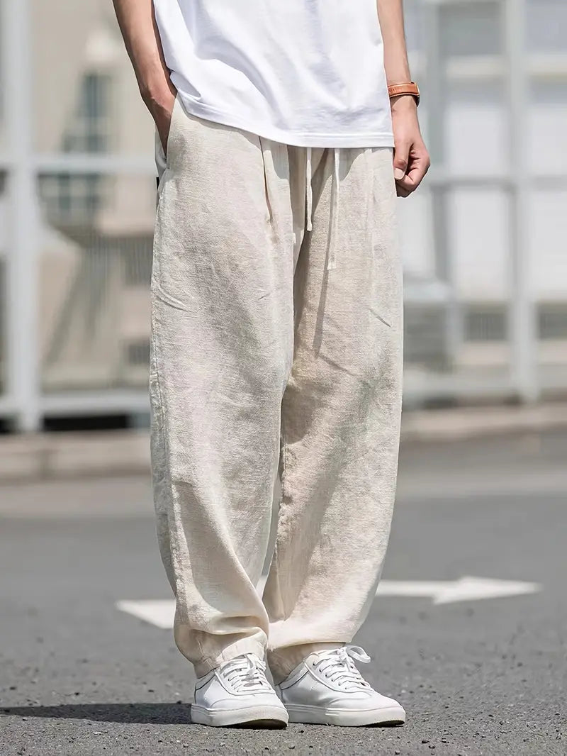 Linen Pants for Men Liam – Loose Summer Pants with Breathable Comfort & Durable Design