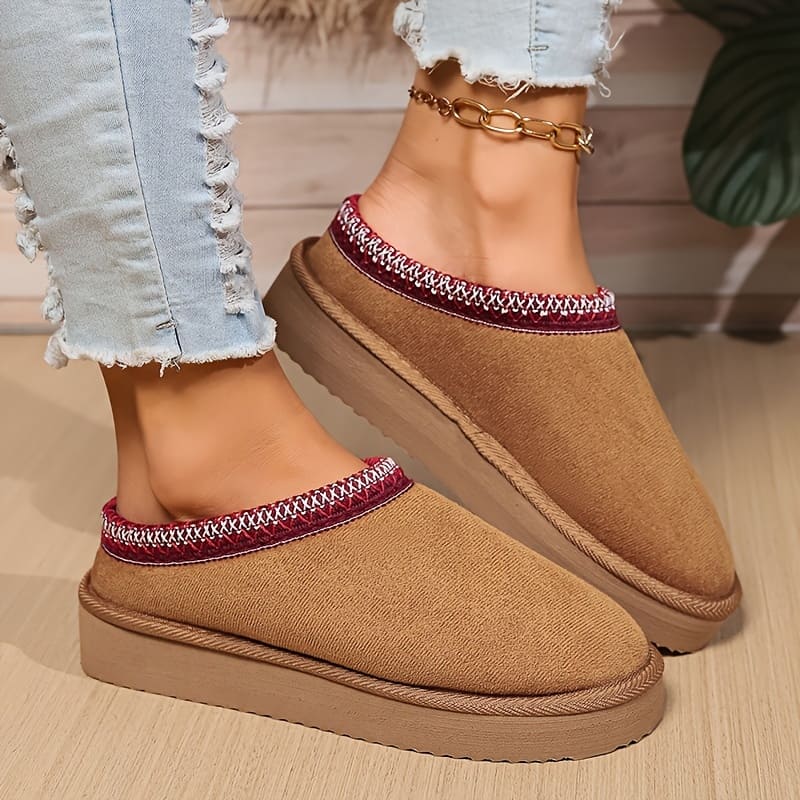 August Women's Indoor Shoes – Cozy Comfort, Breathable Design & Non-Slip Sole