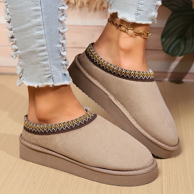 August Women's Indoor Shoes – Cozy Comfort, Breathable Design & Non-Slip Sole