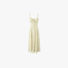 Emelie Midi Dress Women – Romantic Floral Dress with Adjustable Straps & Fitted Waist