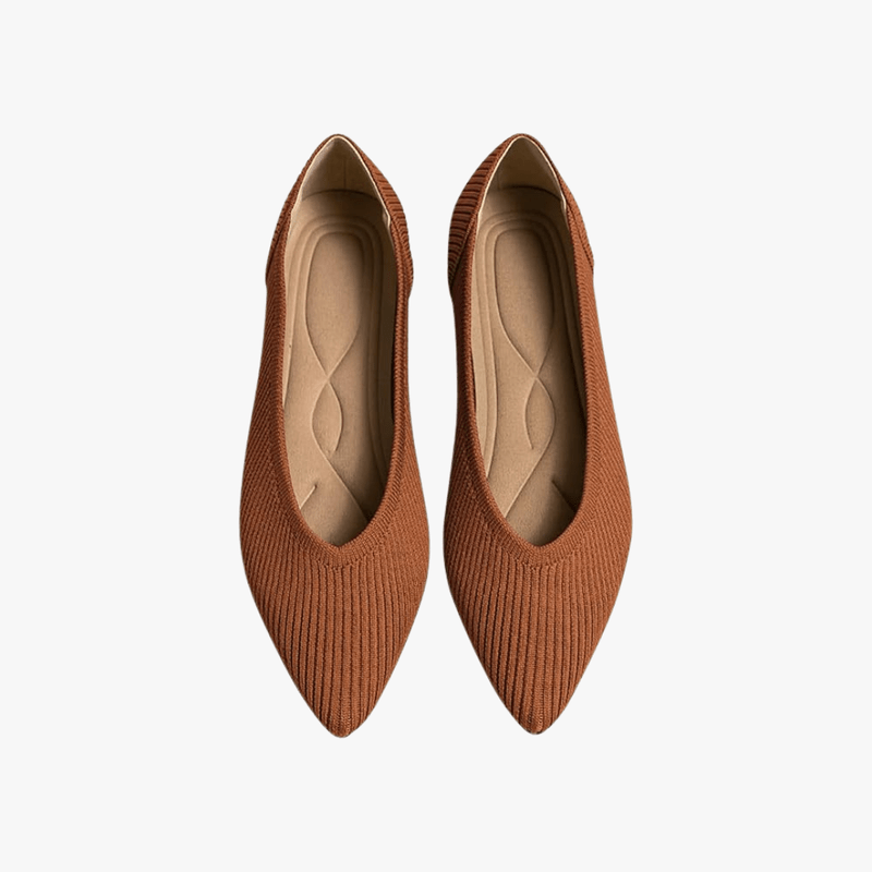 Faye Pointed Women's Ballet Flats – Comfortable Mesh Slip-On Ballet Flats with Soft Sole