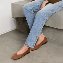 Faye Pointed Women's Ballet Flats – Comfortable Mesh Slip-On Ballet Flats with Soft Sole