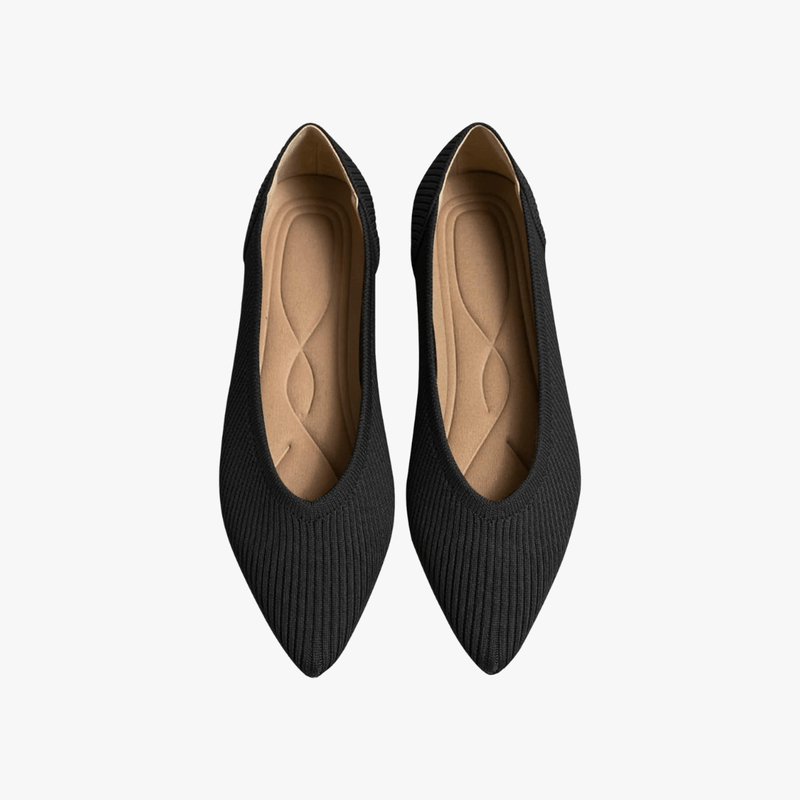 Faye Pointed Women's Ballet Flats – Comfortable Mesh Slip-On Ballet Flats with Soft Sole