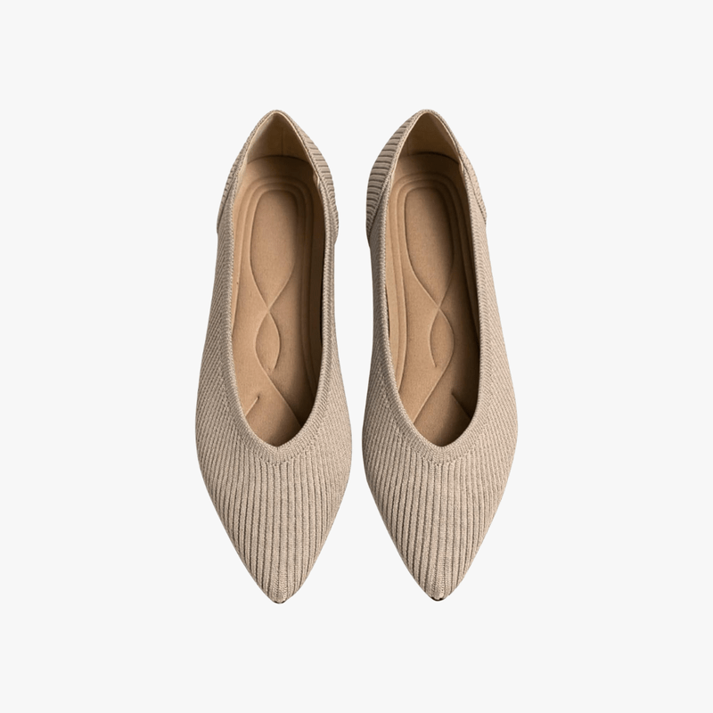 Faye Pointed Women's Ballet Flats – Comfortable Mesh Slip-On Ballet Flats with Soft Sole