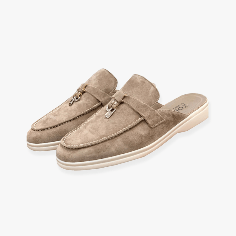 Emary Mules Woman – Slip-on Mules with Buckle Detail & Chic Comfort Without Heel