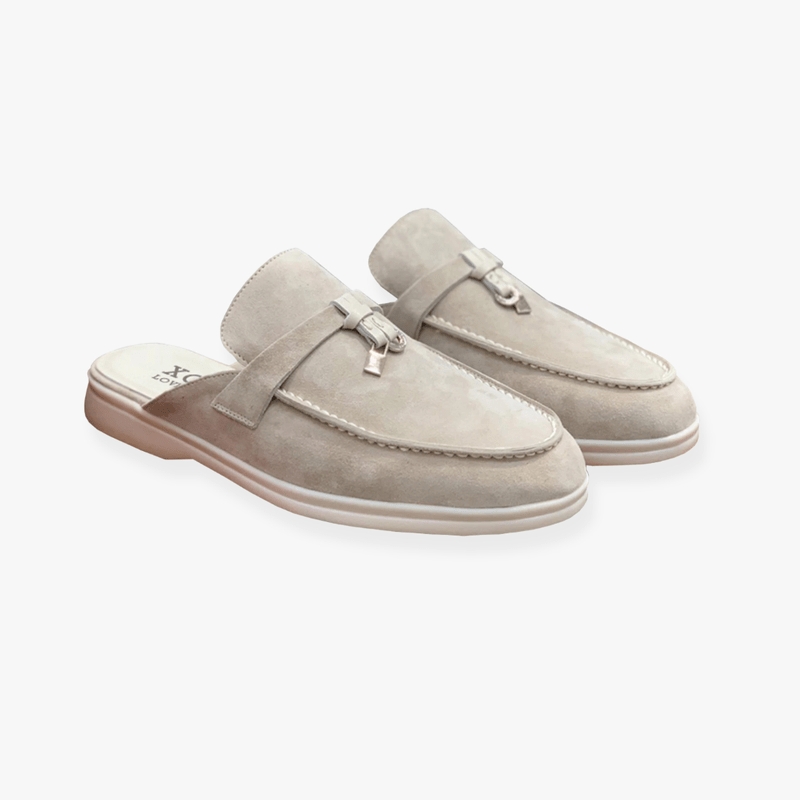 Emary Mules Woman – Slip-on Mules with Buckle Detail & Chic Comfort Without Heel
