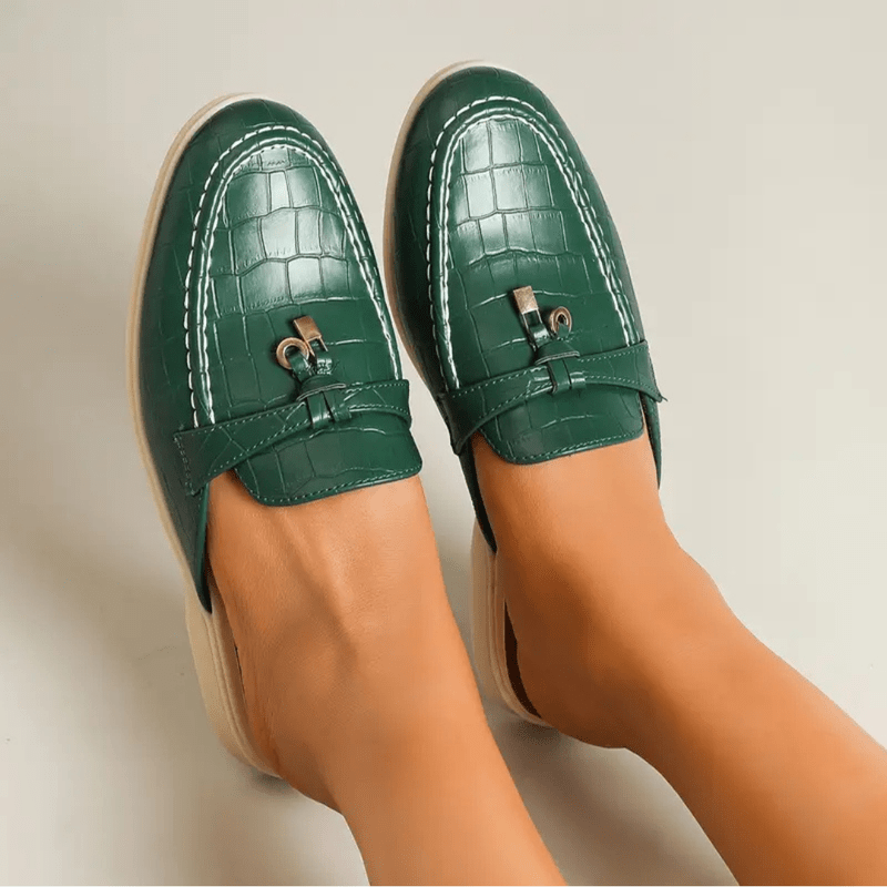 Lydia Slip-On Women's Mules – Backless Mules with Chic Buckle & Comfortable Sole