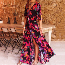 Robe Longue Femme Ronja – Elegant Wrap Dress with Flattering Cut & Light Summer Design