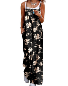 Maya Women's Jumpsuit – Summer Cotton Overalls Loose Fit, Wide-Leg Bohemian Pants with Pockets