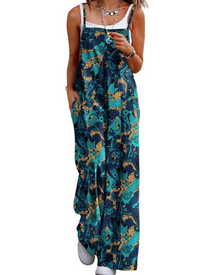 Maya Women's Jumpsuit – Summer Cotton Overalls Loose Fit, Wide-Leg Bohemian Pants with Pockets